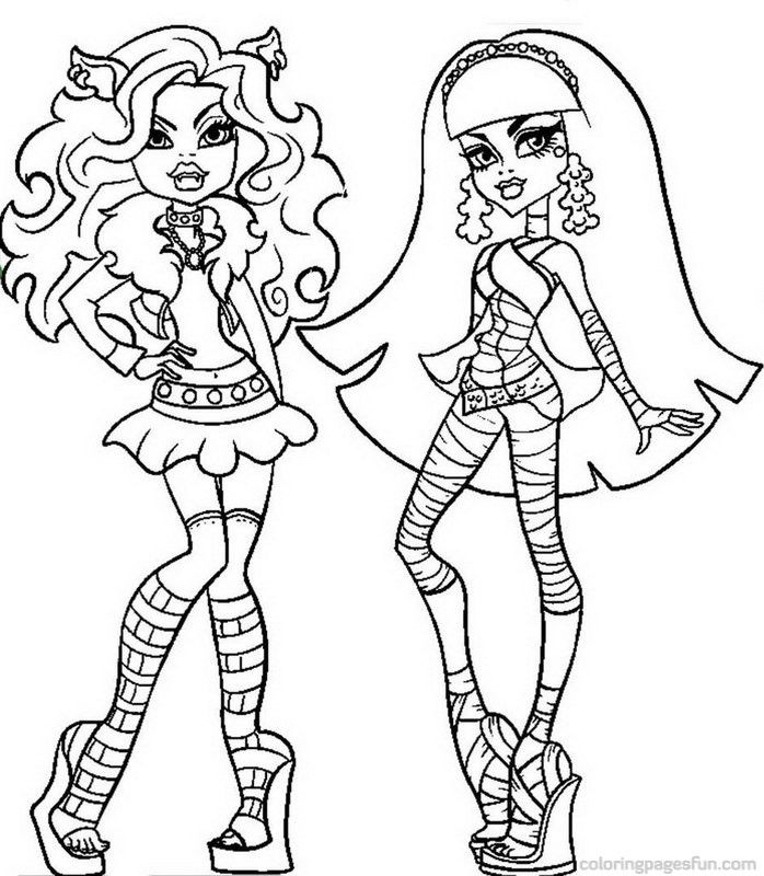 Monster High Coloring Page | Free Printable Coloring Pages