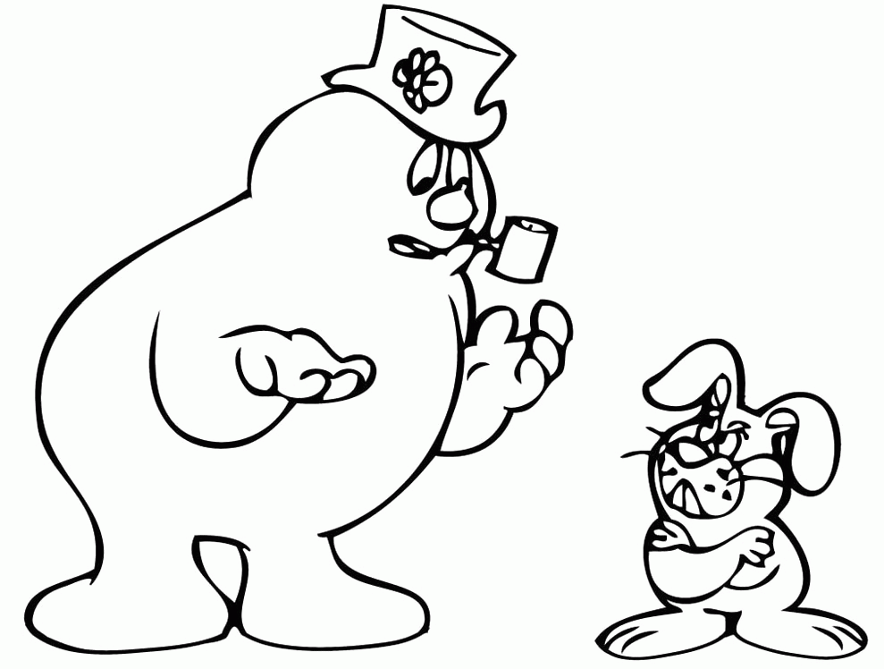 frosty the snowman coloring pages