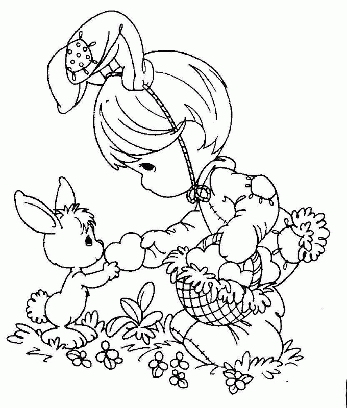 printable precious moments easter coloring pages - Clip Art Library