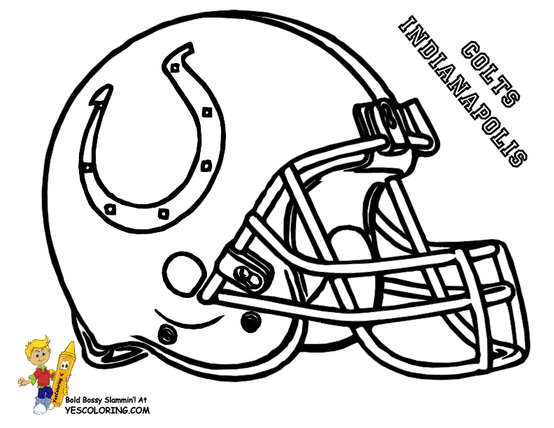 Big Stomp Pro Football Helmet Coloring | Football Helmet | Free