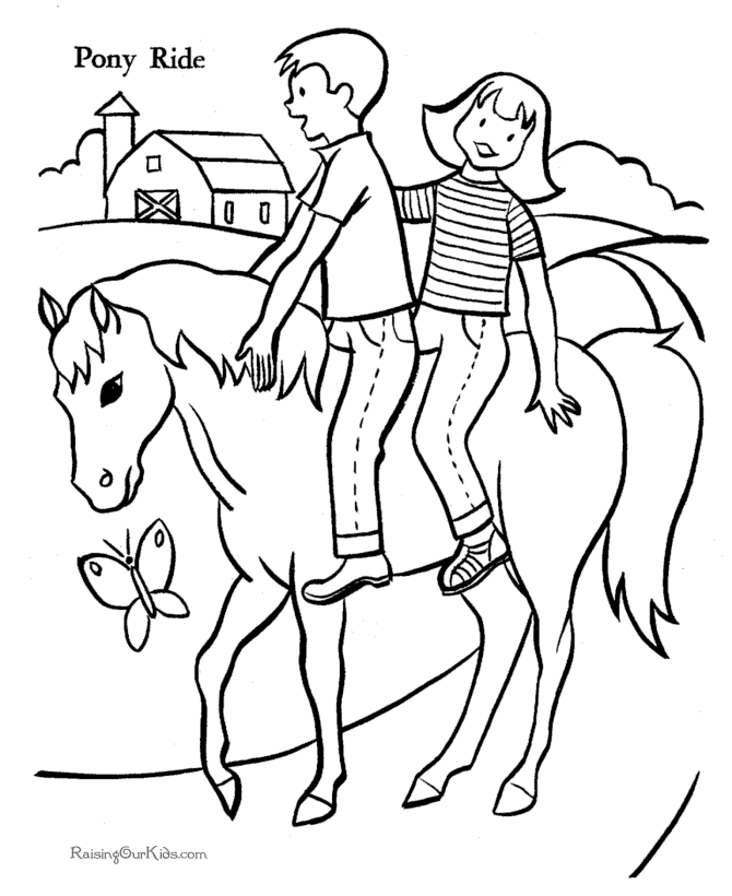 Horses! | Free Printable Coloring Pages