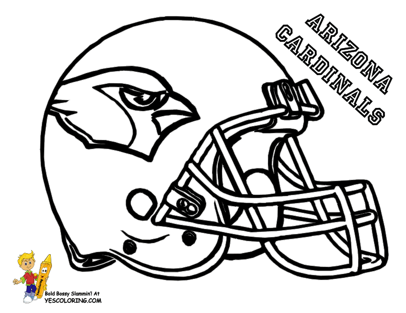 Pro Football Helmet Coloring Page |Anti-Skull Cracker Football