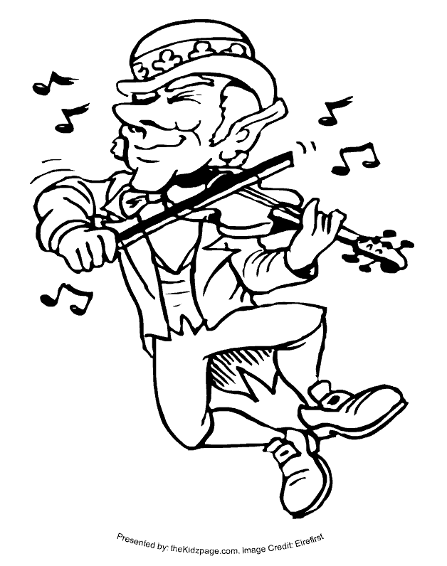 St. Patricks Day Music - Free| Coloring Pages for Kids 