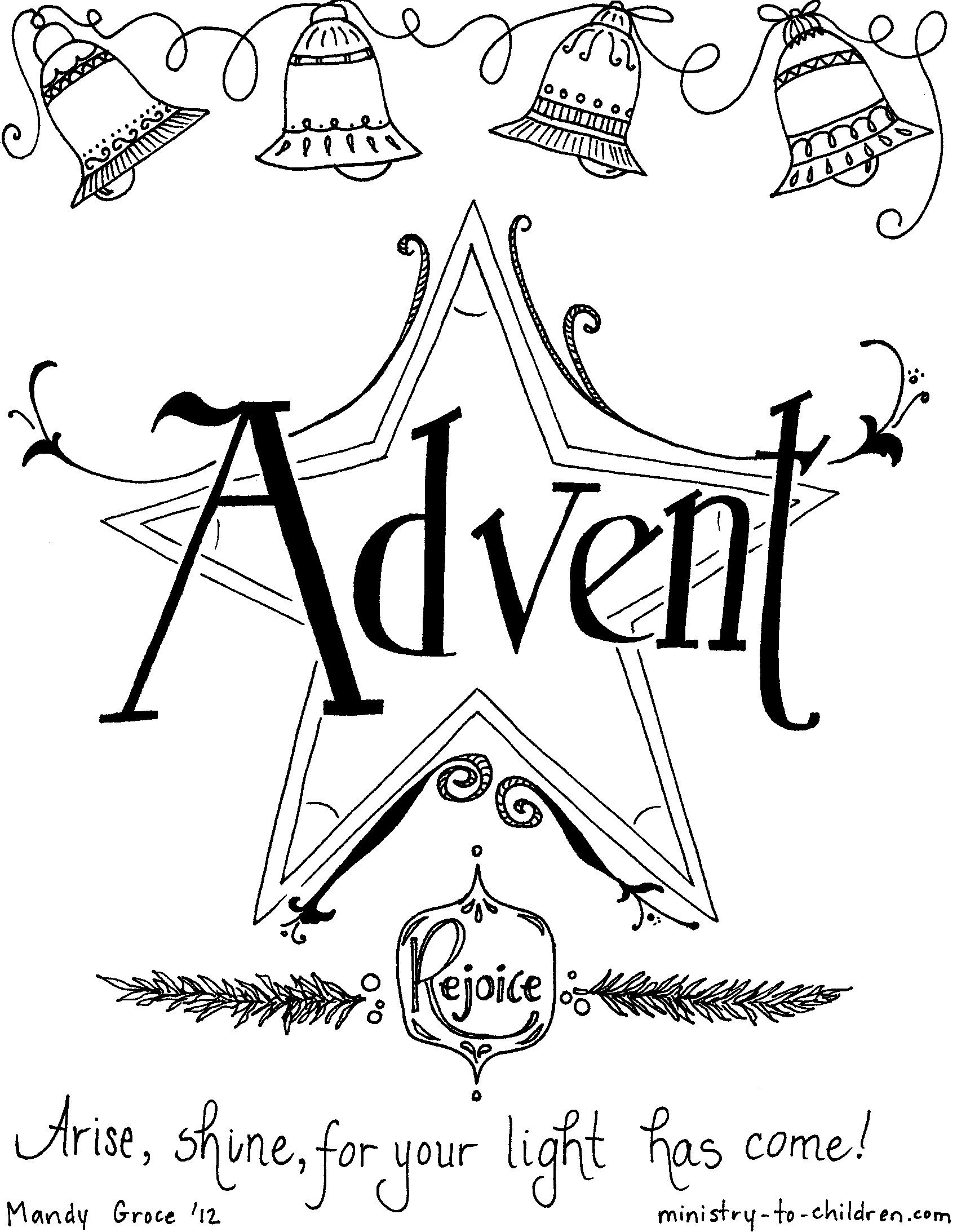 Advent Coloring Page christmas kindergarten worksheets candles