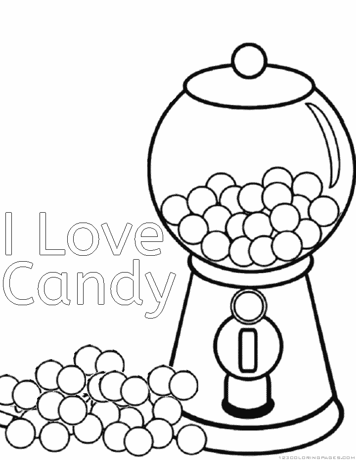 Chocolate Candy Coloring Pages Printable | Coloring Pages For All Ages