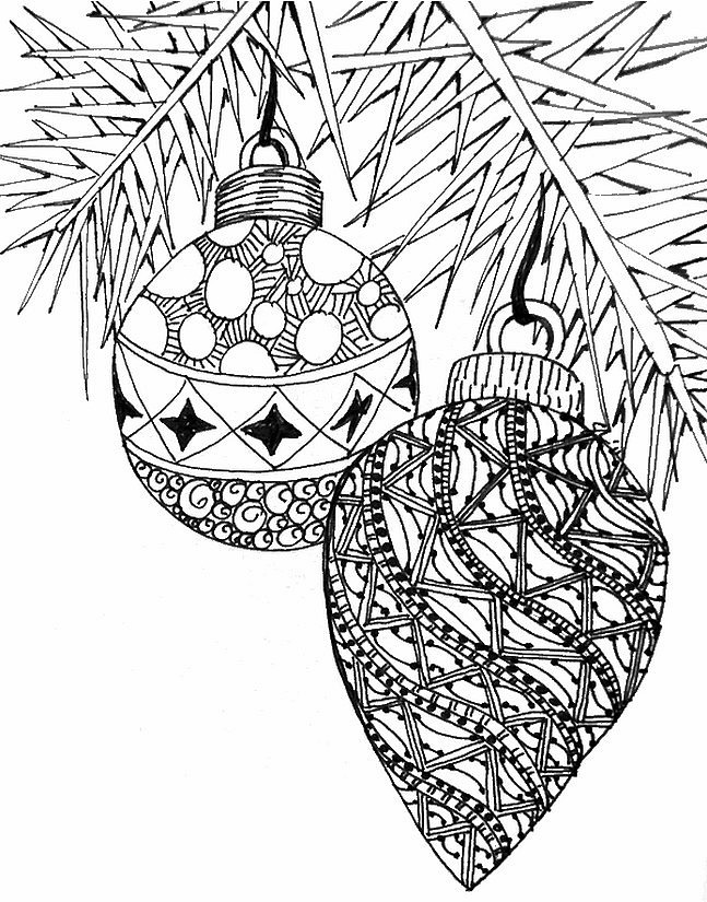 christmas tree mandala coloring pages