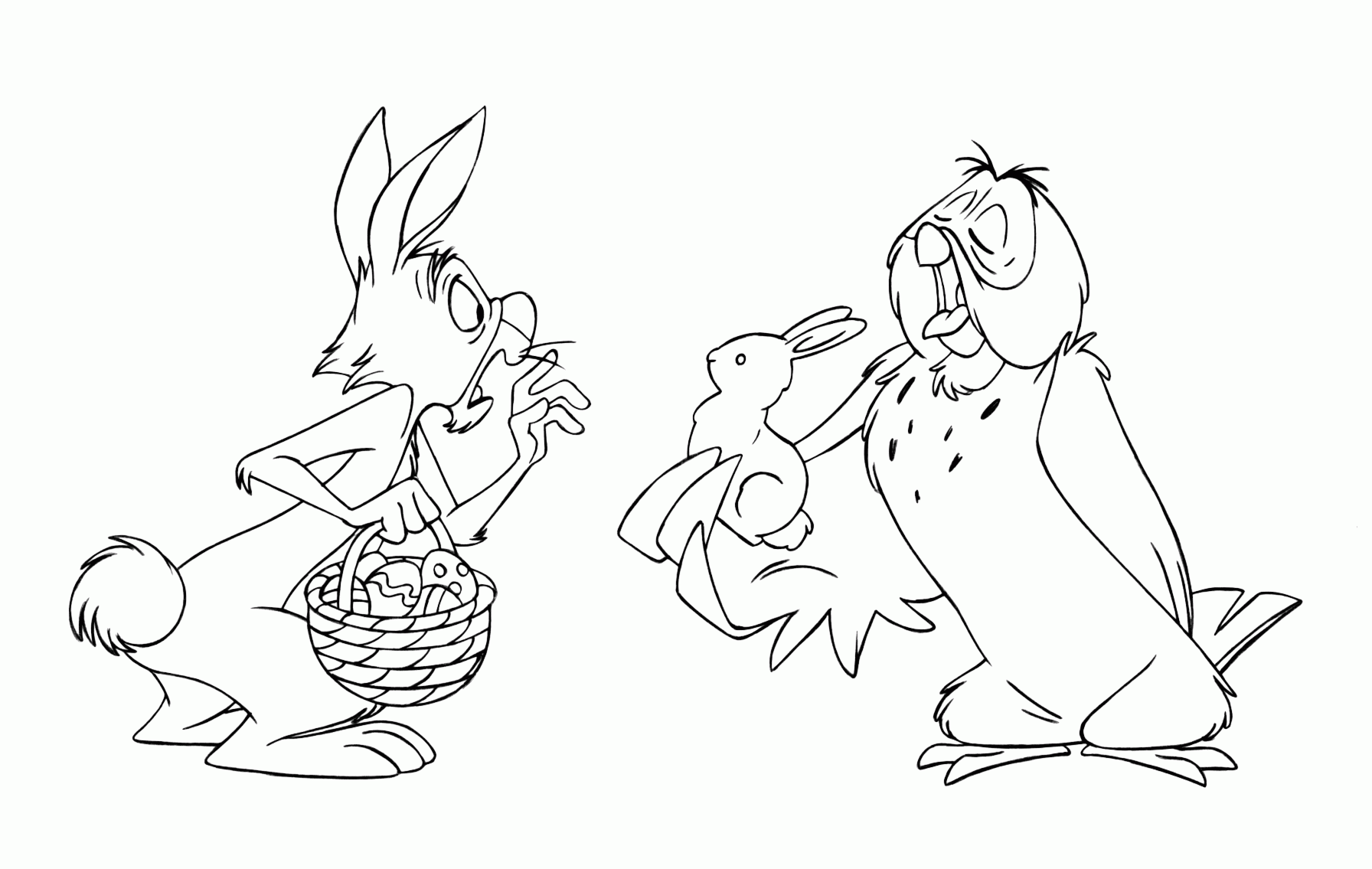Free printable Easter coloring pages: Disney