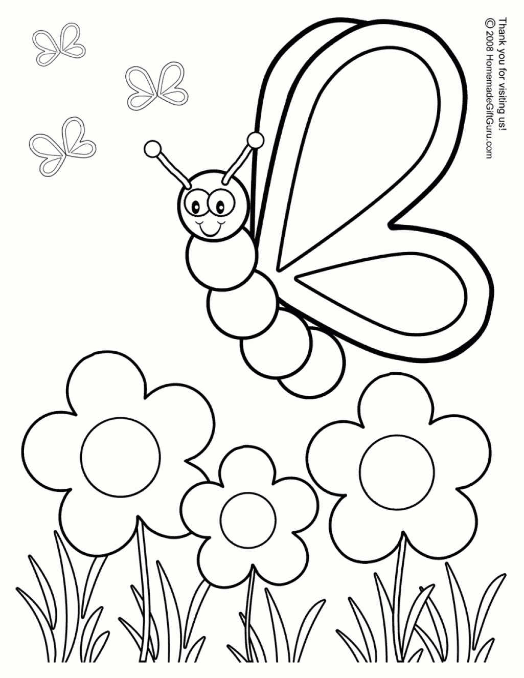 printable butterfly colouring pages - Clip Art Library
