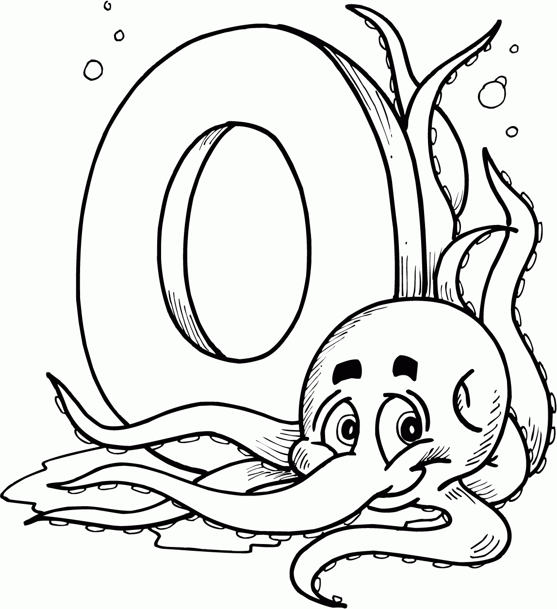 letter o coloring pages printable for kids 