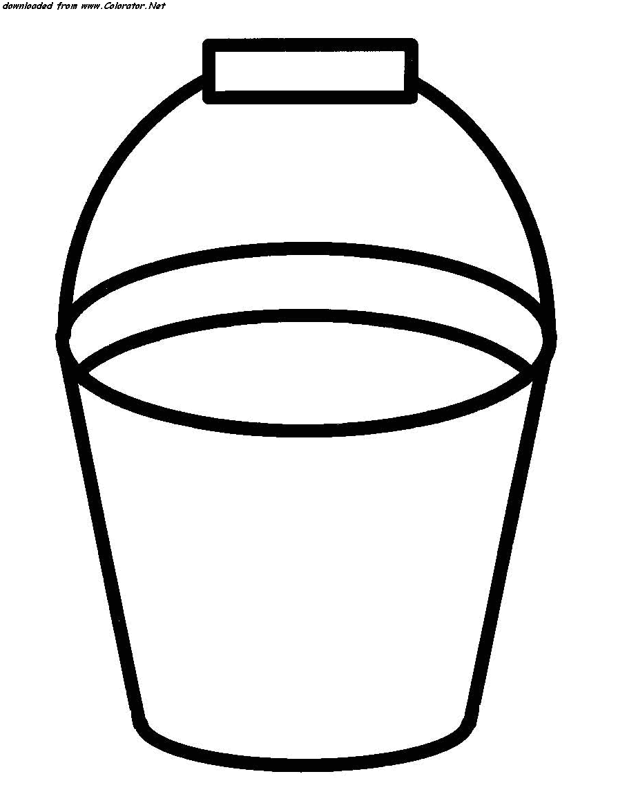 Printable sand bucket template