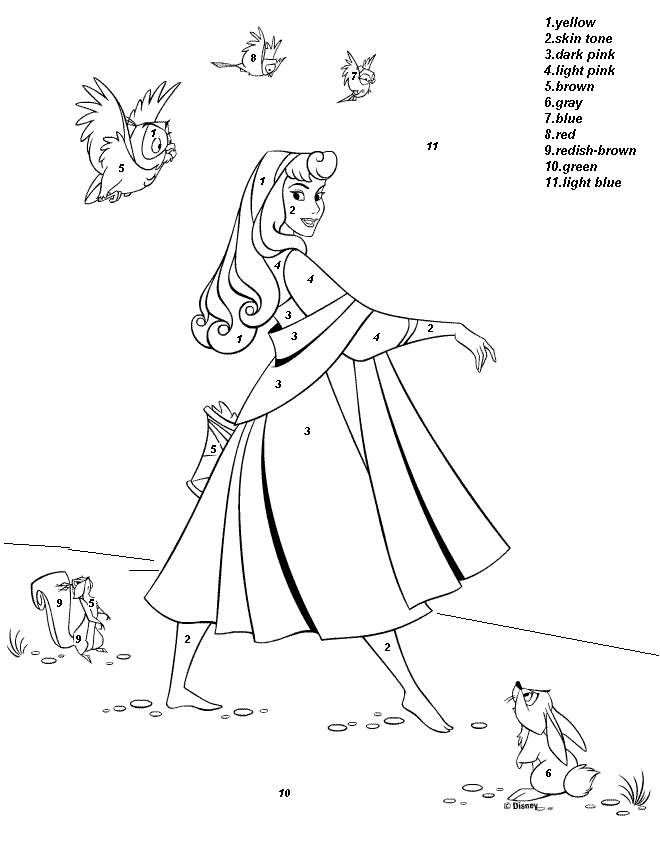 Free Disney Color By Numbers Coloring Pages Download Free Disney Color