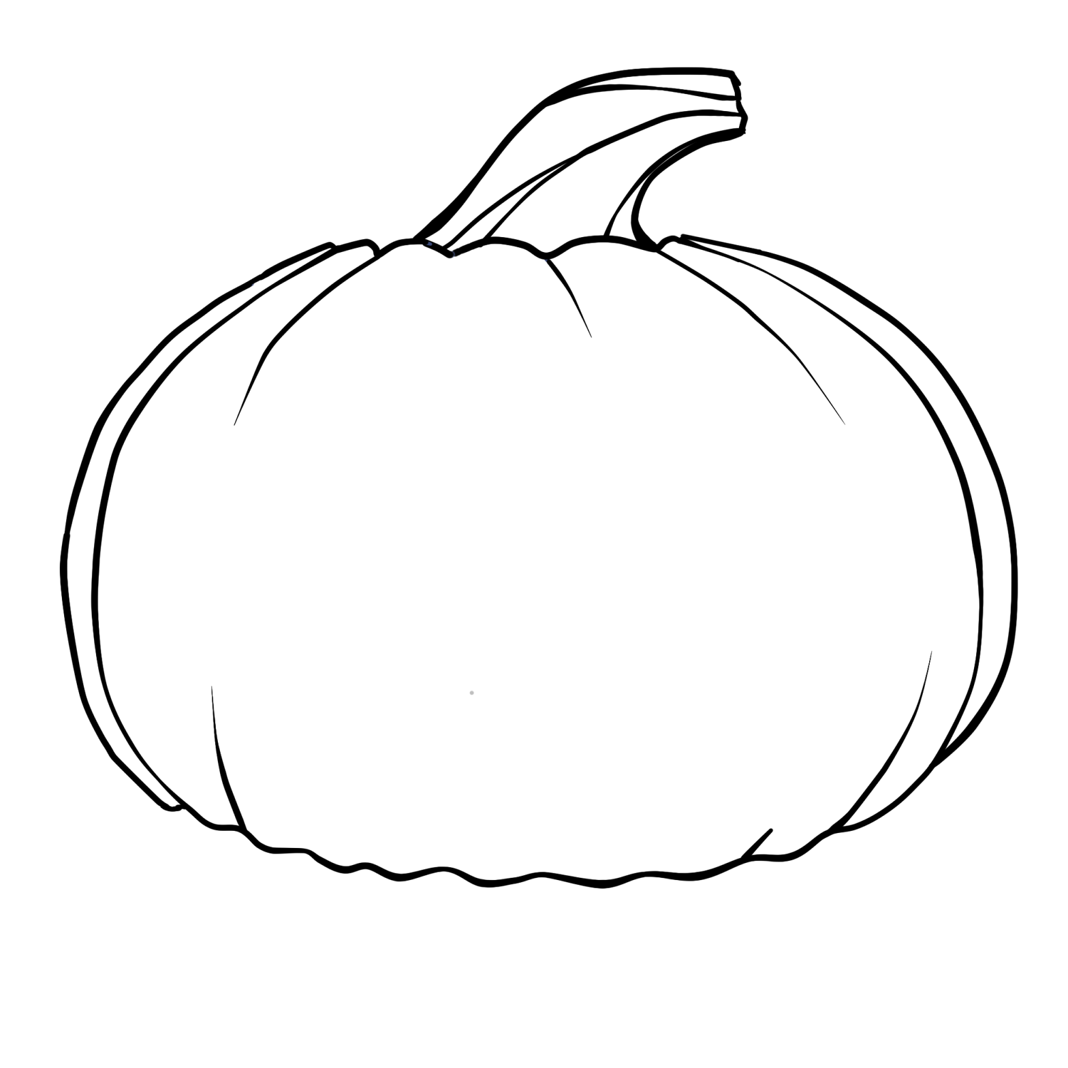 Coloring Page Of A Pumpkin | Coloring Pages for Kids and for Adults