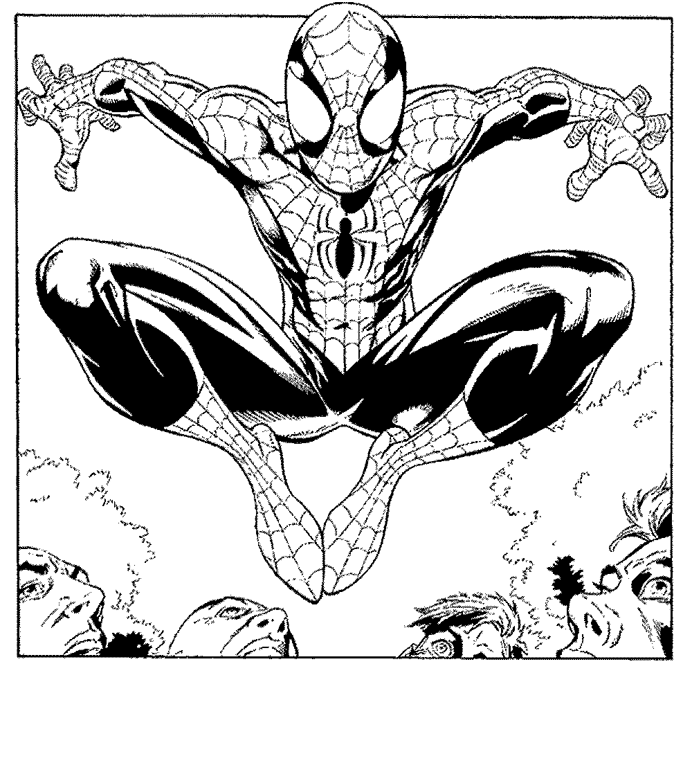 spiderman vs venom coloring pages - Printable Kids Colouring Pages