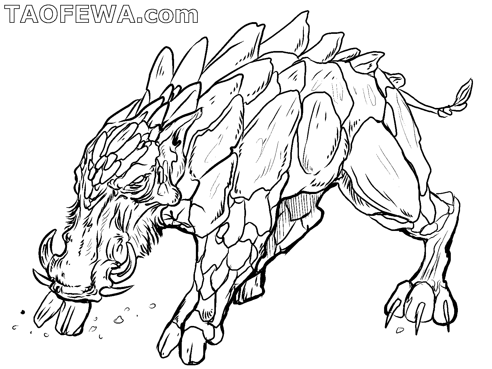 hard coloring pages of animals
