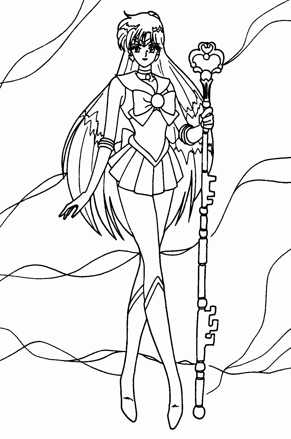 Sailor Pluto Cool| Coloring Pages for Kids #hdW : Printable Sailor