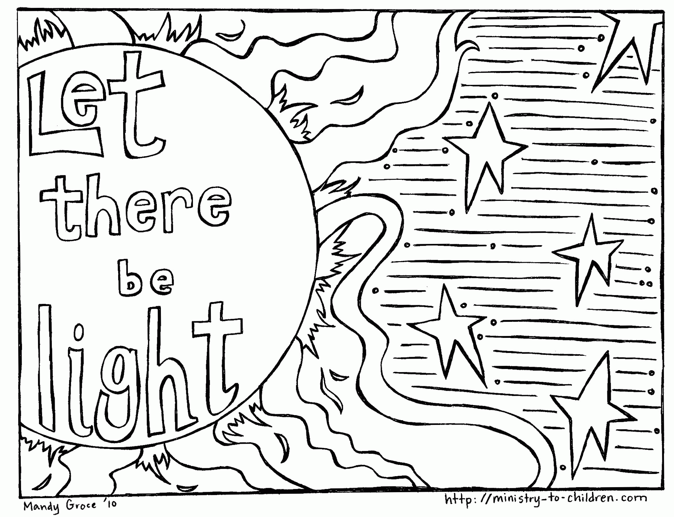 creation-day-1-coloring-page-clip-art-library