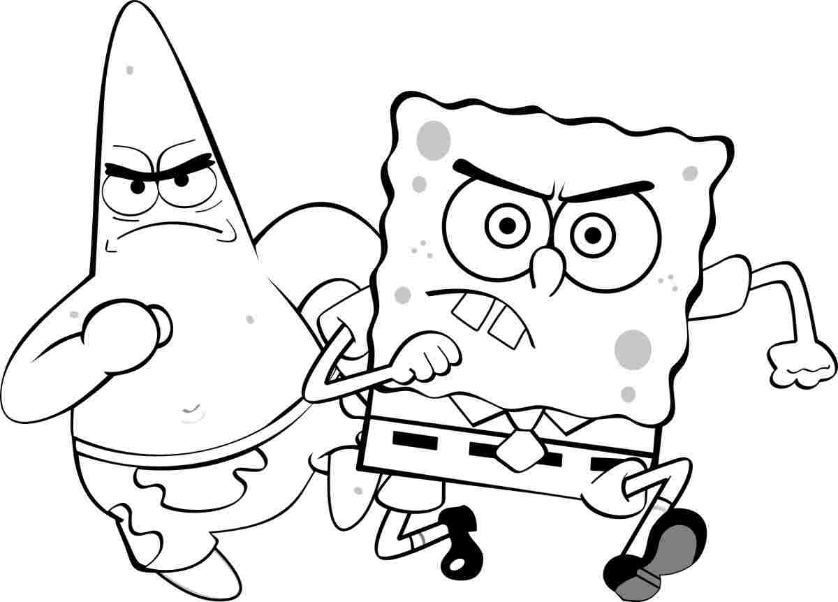 Free Patrick Starfish Coloring Pages, Download Free Patrick Starfish