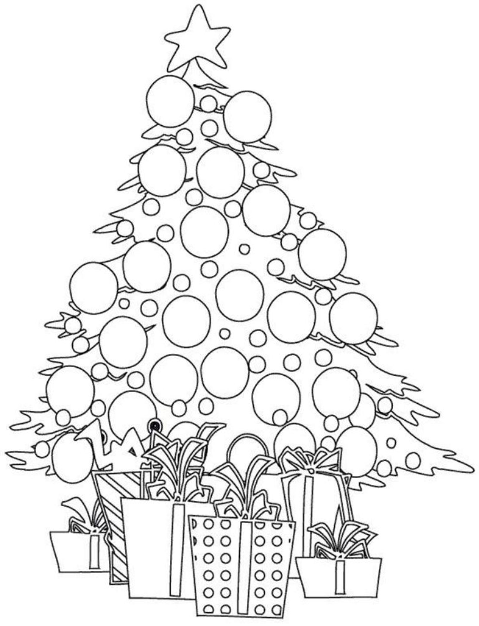 Xmas Tree Coloring Pages : Christmas Tree 