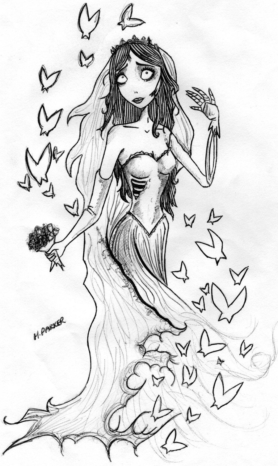 corpse bride coloring pages - Clip Art Library.