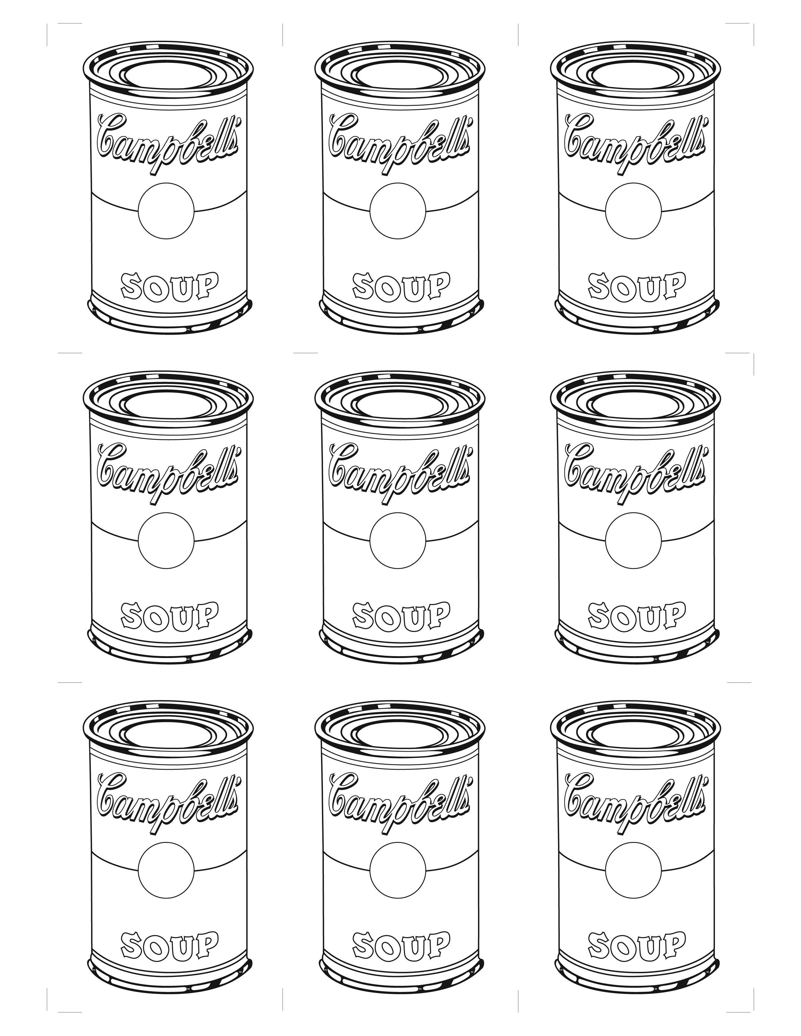 Andy Warhol Coloring Sheets | High Quality Coloring Pages