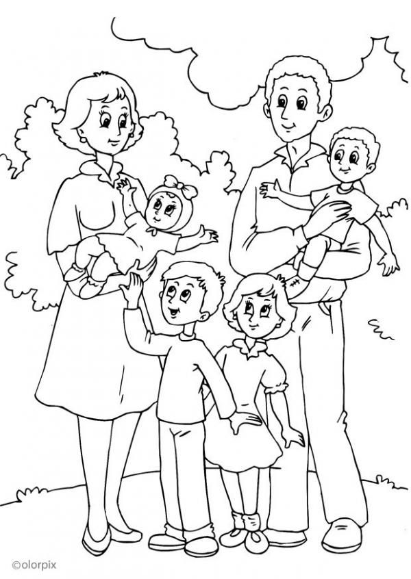 Preschool Coloring Pages Family | High Quality Coloring Pages