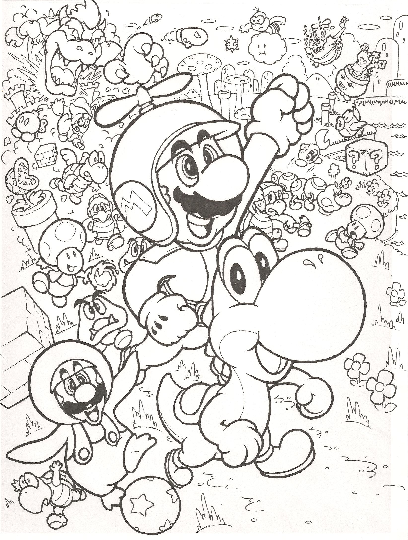 3Ds Super Smash Bros Coloring Pages | Coloring Pages For All Ages