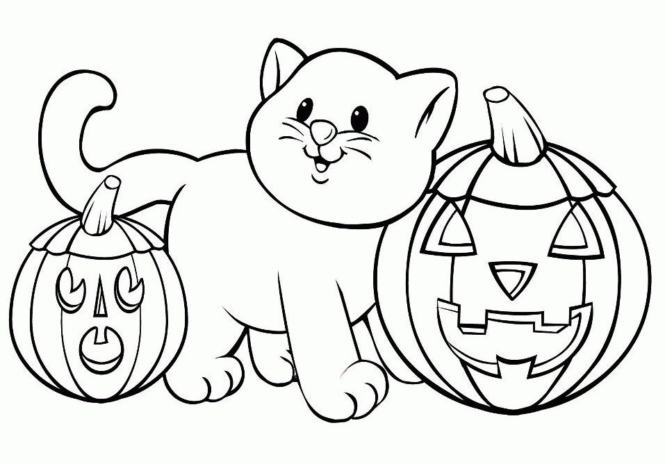 girl halloween coloring pages