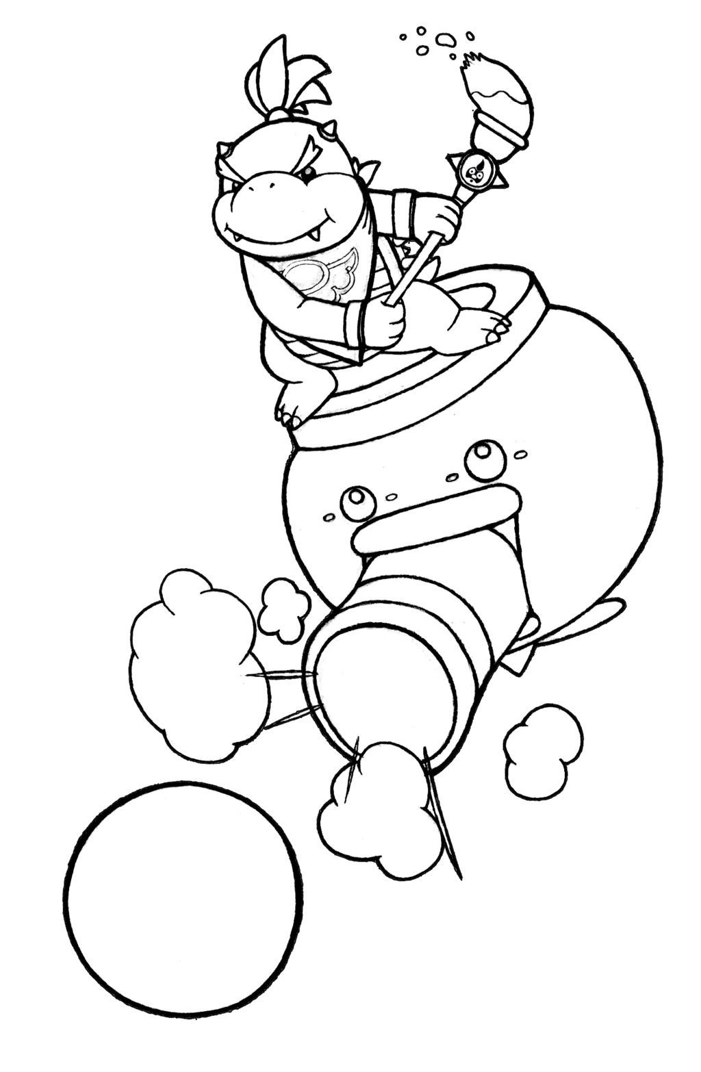 Bowser Coloring Pages Sons | Coloring Pages For All Ages