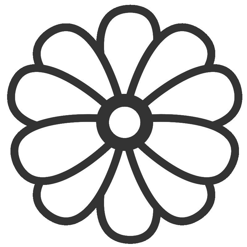 Cartoon Flower Coloring Page |Clipart Library