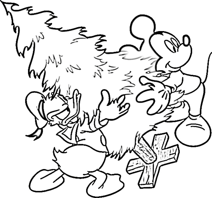 Disney Christmas Coloring Pages Picture  Disney Coloring Pages