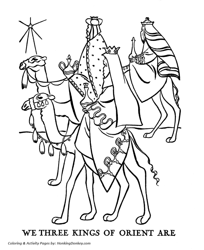 joseph and mary on donkey coloring pages