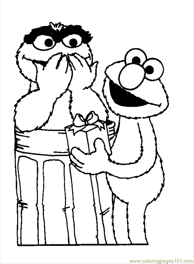 Coloring Pages Elmo Coloring  (Cartoons  Elmo)| free printable
