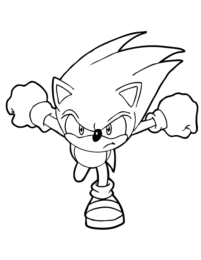 Sonic Coloring Pages 