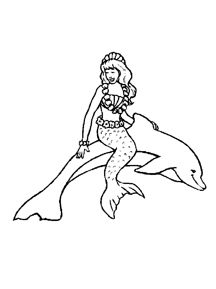 Pretty Mermaid Drawing In Color Images  Pictures 