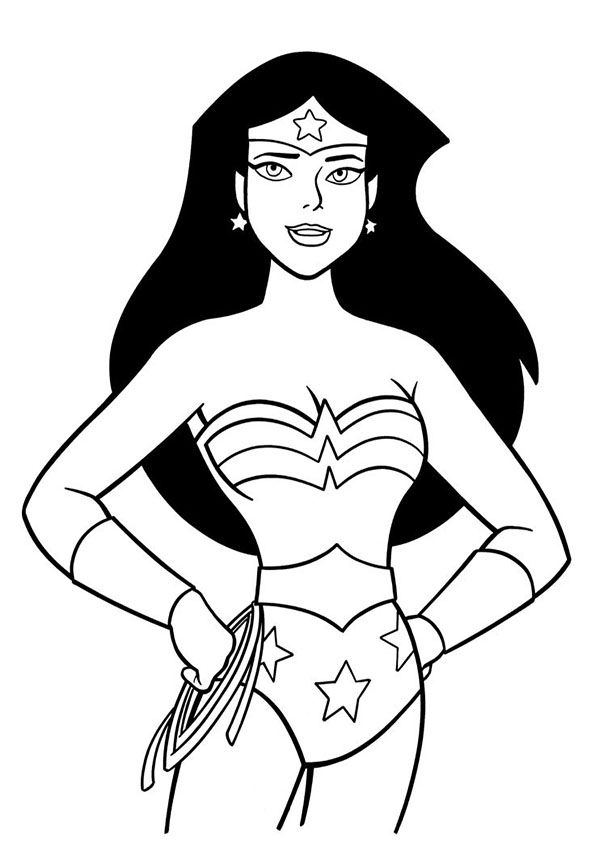 wonder woman easy to draw - Clip Art Library