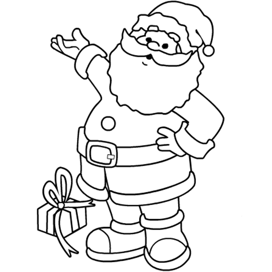 santa coloring pages printable