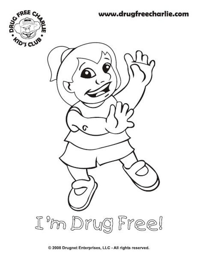 Just Say No To Drugs | Coloring Pages for Kids and for Adults