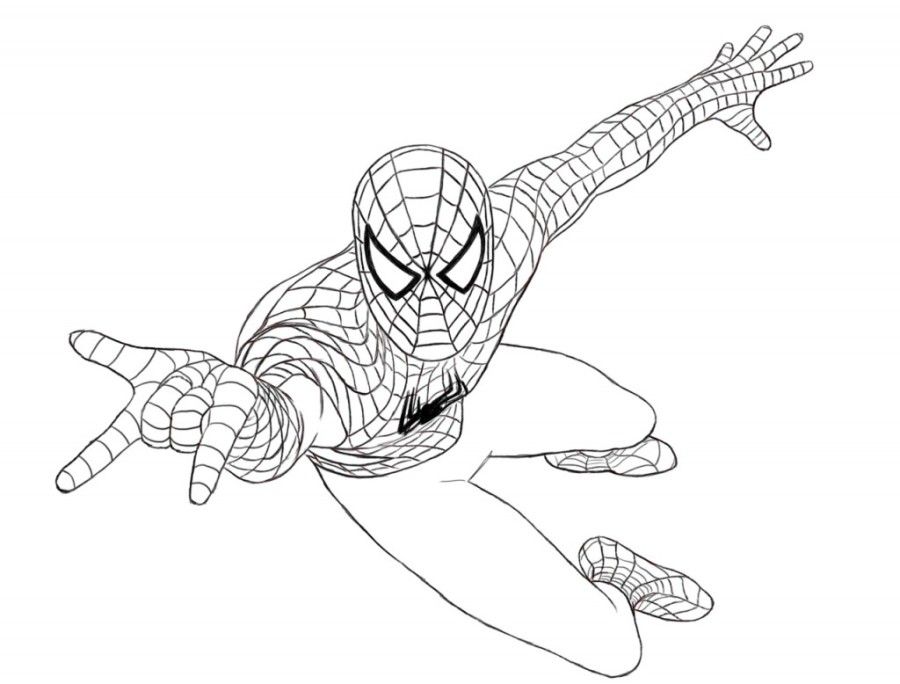 Printable Spiderman Coloring Page - Spiderman Coloring Pages