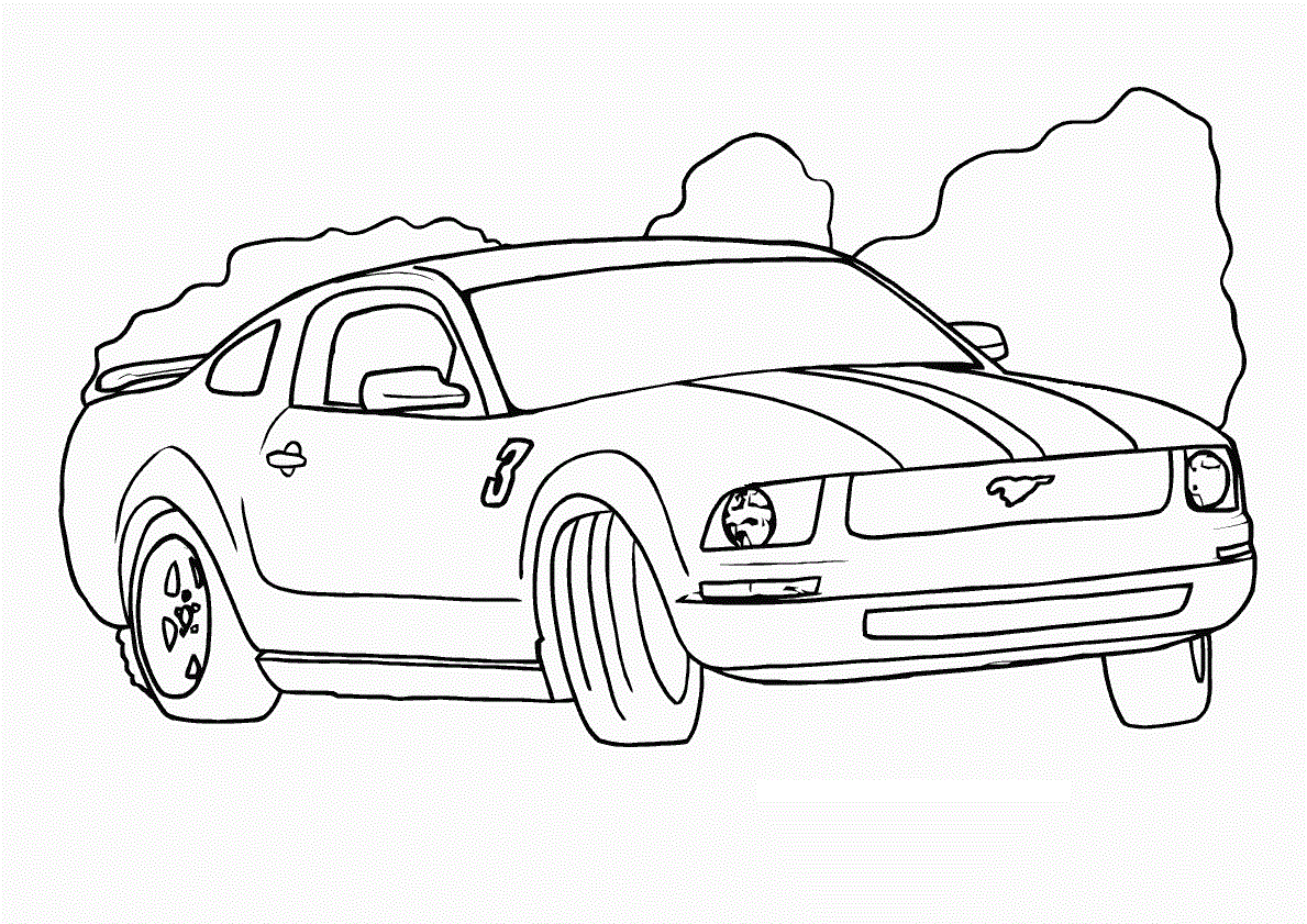 race car colouring pictures to print
