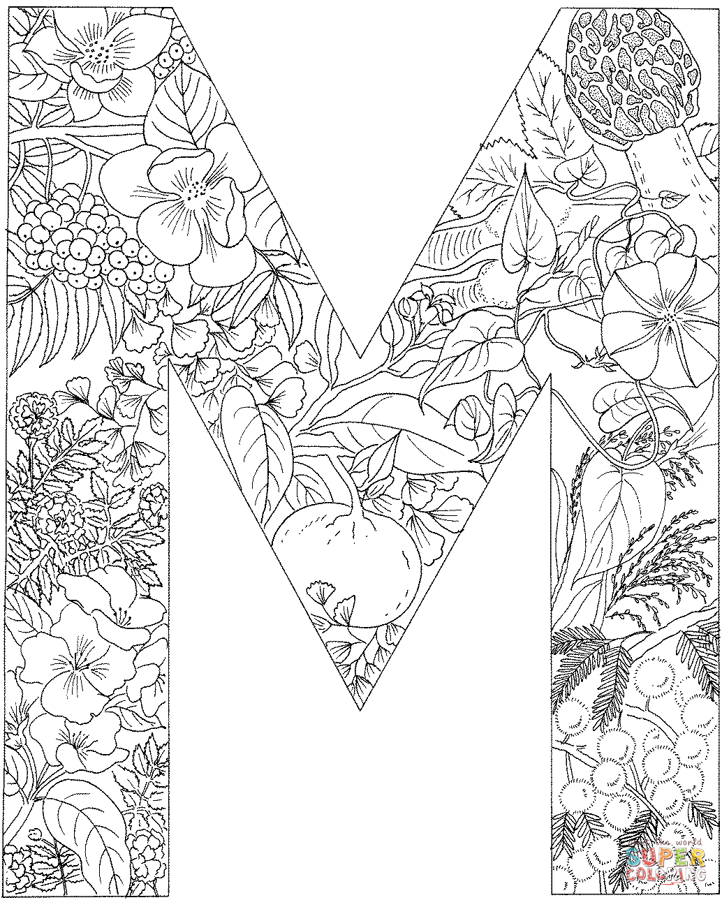 Free Letter M Coloring Pages Download Free Letter M Coloring Pages Png 