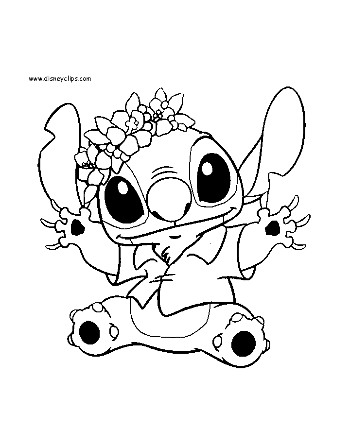 Cute Lilo And Stitch Coloring Pages Clip Art Library