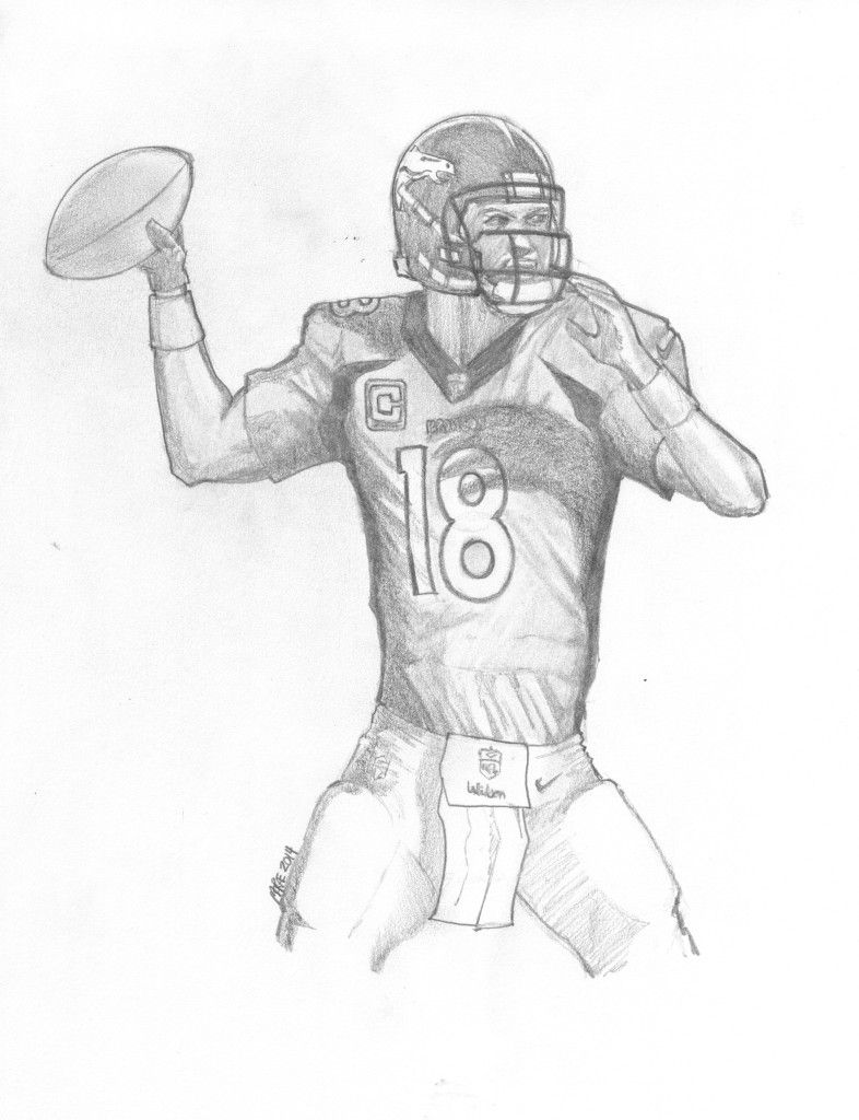 Broncos Printable Coloring Pages 