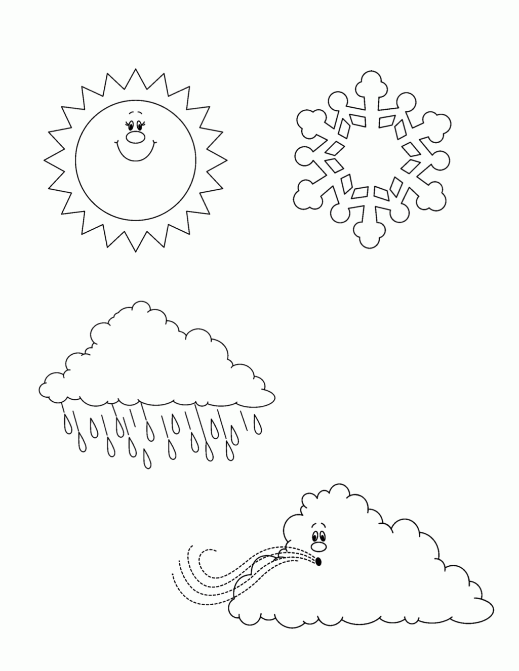 Free Weather Coloring Pages Preschool, Download Free Weather Coloring