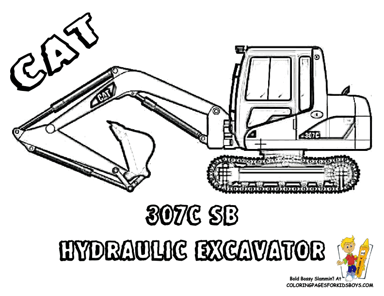 Rock Hard Construction Coloring Page | Free