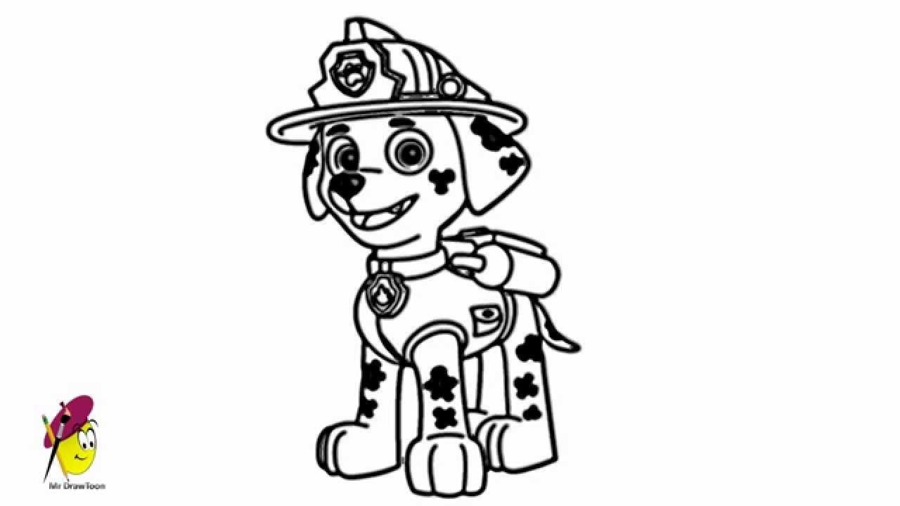 Featured image of post Paw Patrol Para Colorear Marshal Divertido dibujo para colorear con los colores mas lindos