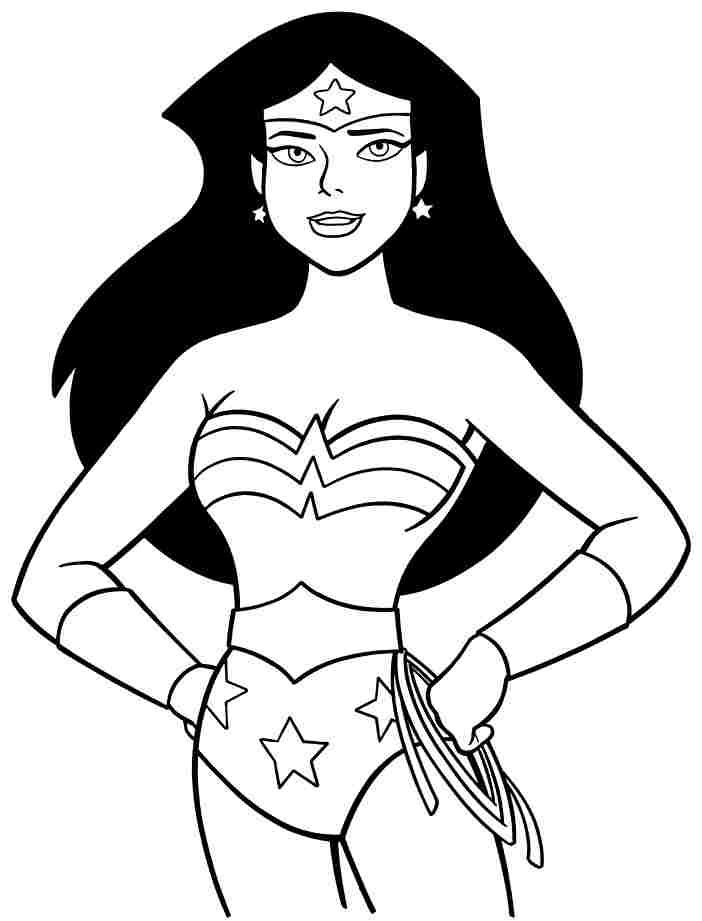 wonder woman printable coloring pages | High Quality Coloring Pages