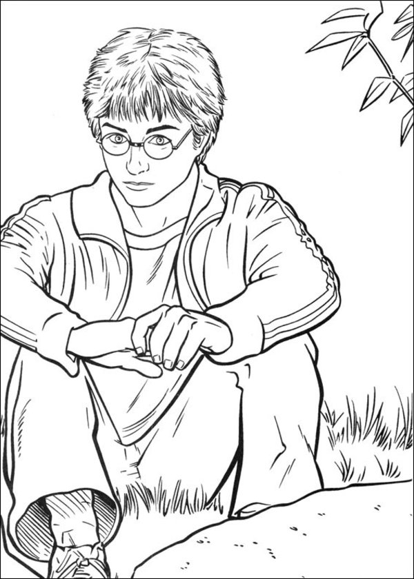 coloring pages to print online free think harry potter coloring