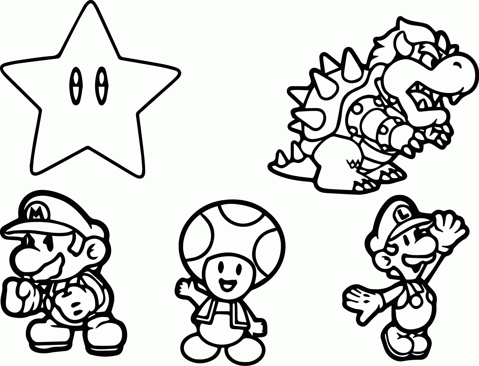 Mario Bad Guys Coloring Pages Printable Coloring Pages