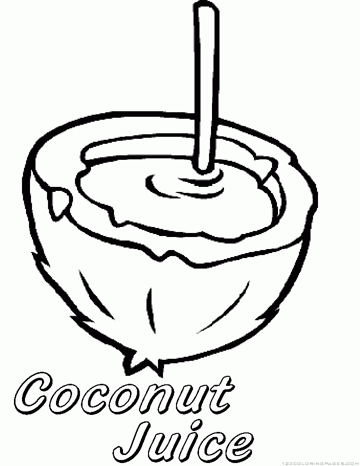 Educational Coconut Coloring Pages Kids | Coloring pages