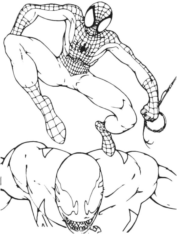 Related Venom Coloring Pages, Venom Coloring Pages